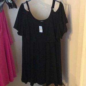Off the boulder jersey mini dress. Black SZ 2 NWT